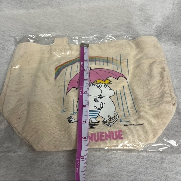 NEW MOOMIN HAWAII Mini Tote Bag Anuenue Rainbow Cream Off White Color - Picture 4 of 7